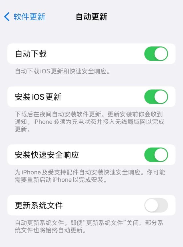武冈苹果手机维修分享苹果快速安全响应更新有必要安装吗 